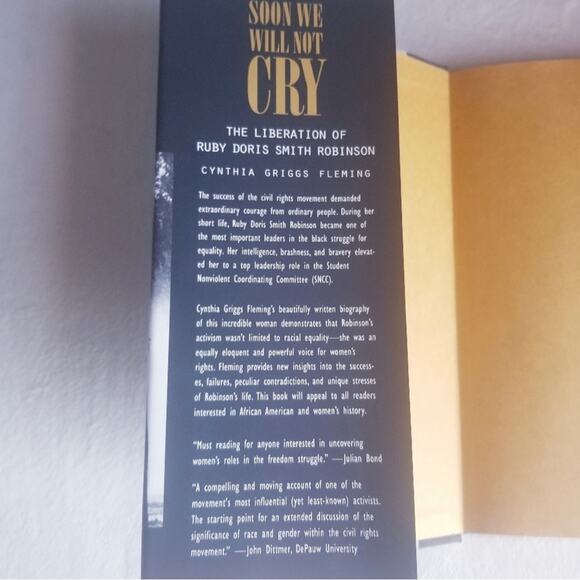 Soon We Will Not Cry, The Liberation Of Ruby Doris Smith Robinson Book, Hardback - Picture 6 of 7